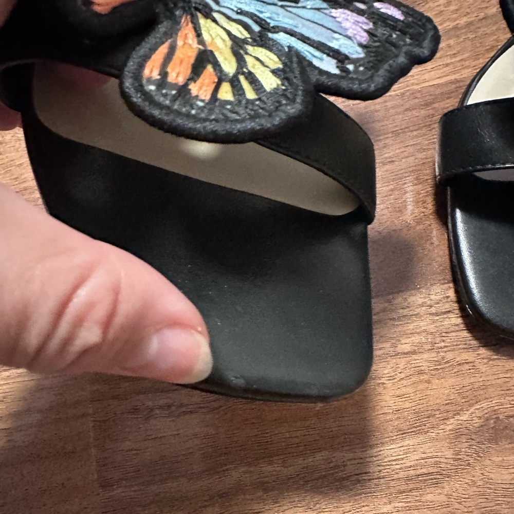 RARE SOPHIA WEBSTER Riva Flat Butterfly Embroidered Sandals 🦋 - Picture 7 of 16